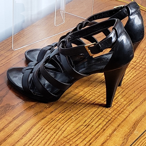 4" Leather Heeled sandals Franco Fortini size 9 EUC - Picture 6 of 10